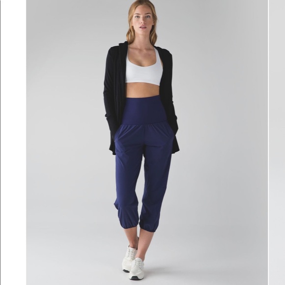 lululemon athletica Pants - Lululemon Om Pant Joggers Foldover Waist High Rise